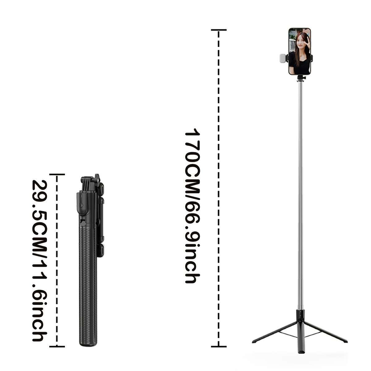 Phone Stand Items White170Cm Selfie Stick