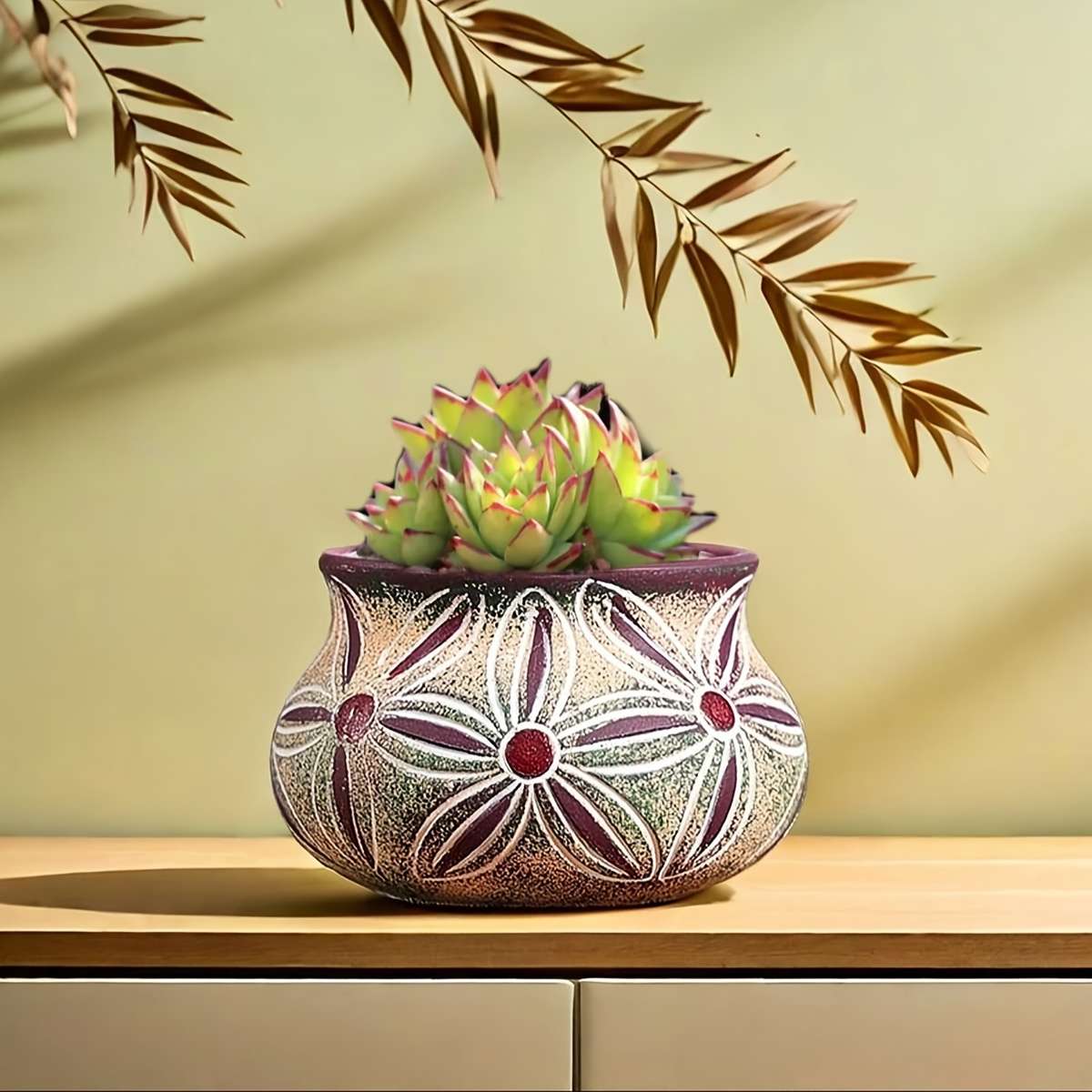 Flowerpot Color Ceramics Quantity2Pcs