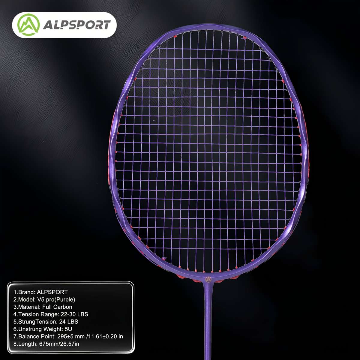 Badminton Racket Color 1 Red Racket