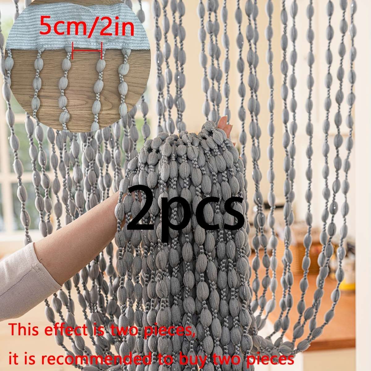 Door Curtain Color Grey Quantity2Pcs