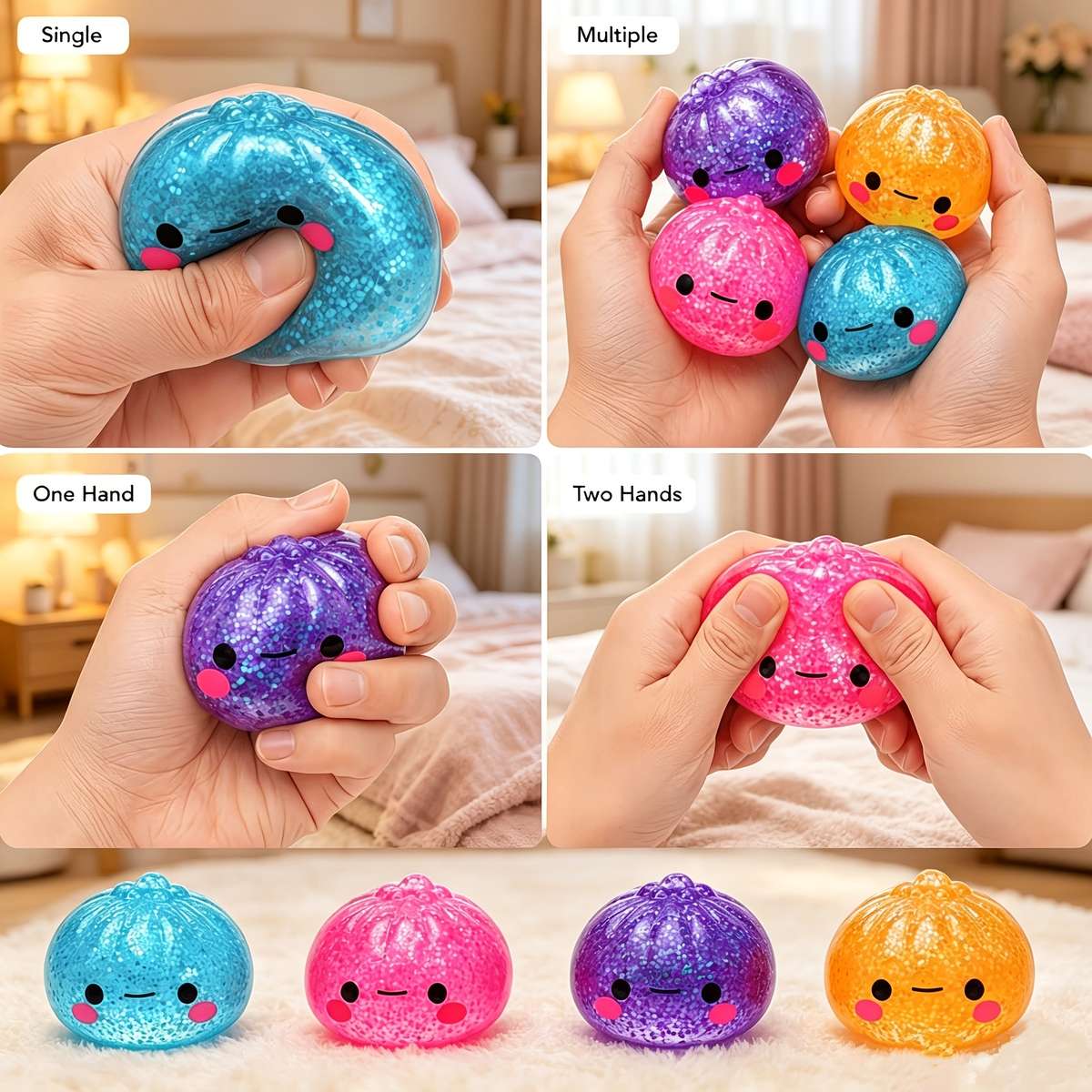 Squeezable Toys Style Model D Mixed Color Style Random Toys 4Pcs