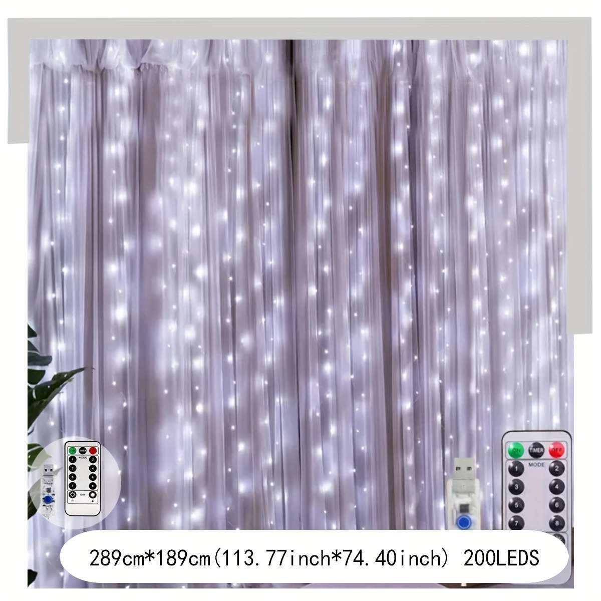 Stunning Usb Curtain Lights  Indoor String Designed For Holiday Celebration