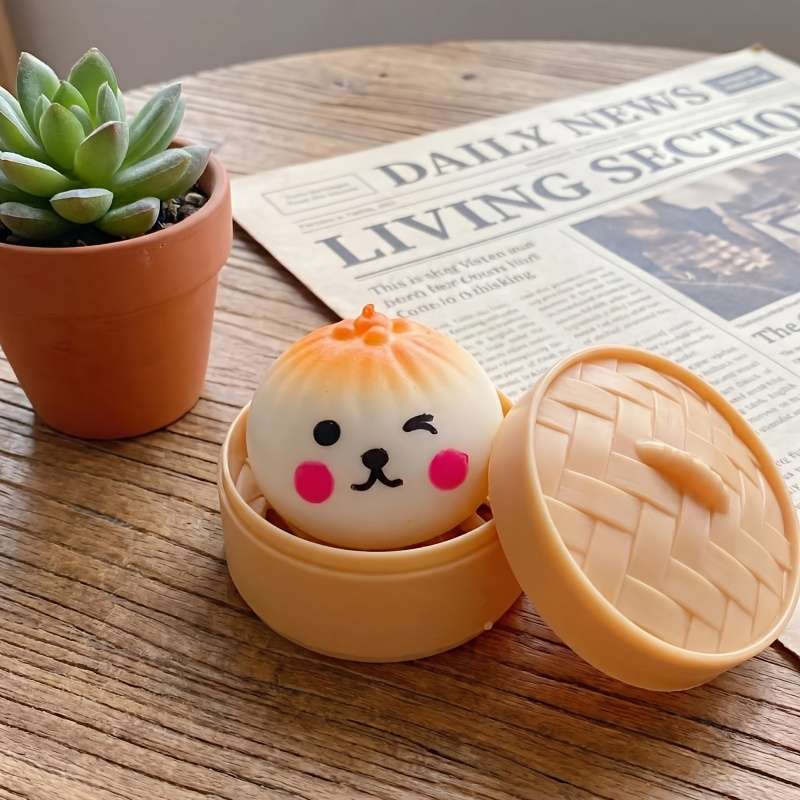 Squeezable Toys Color Baozi Steaming Basket Lid