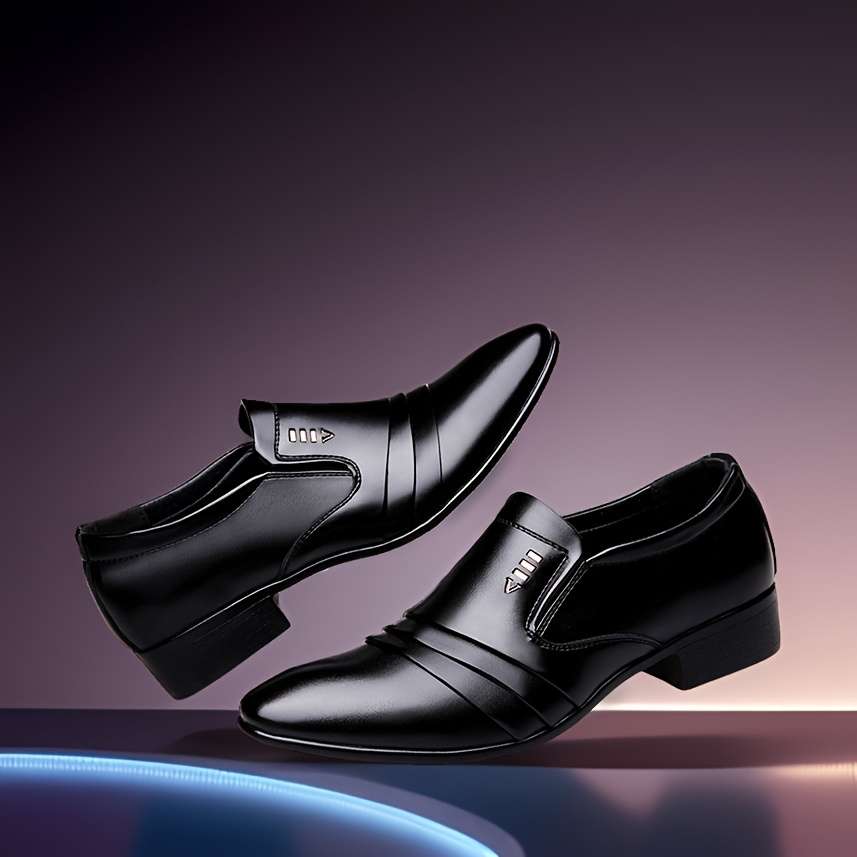 Mens Leather Shoes Color Black Sizeuk 11