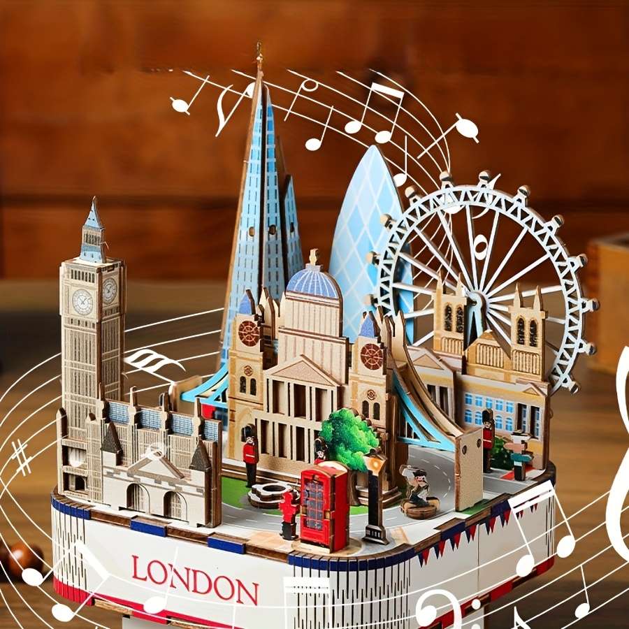 Building Toy Architectural Model Toy Set Color Polychrome Style London