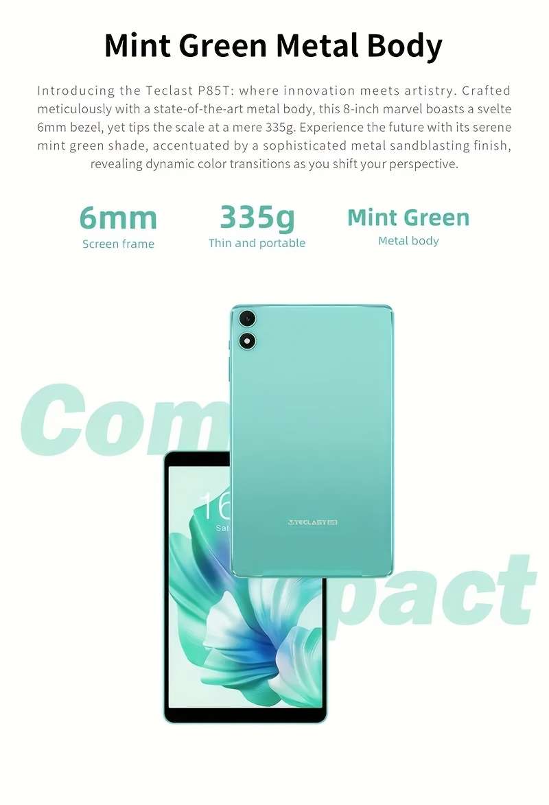 Heavy Duty Teclast P85T 2024 Tablet For Entertainment Crystal Clear Screen 8