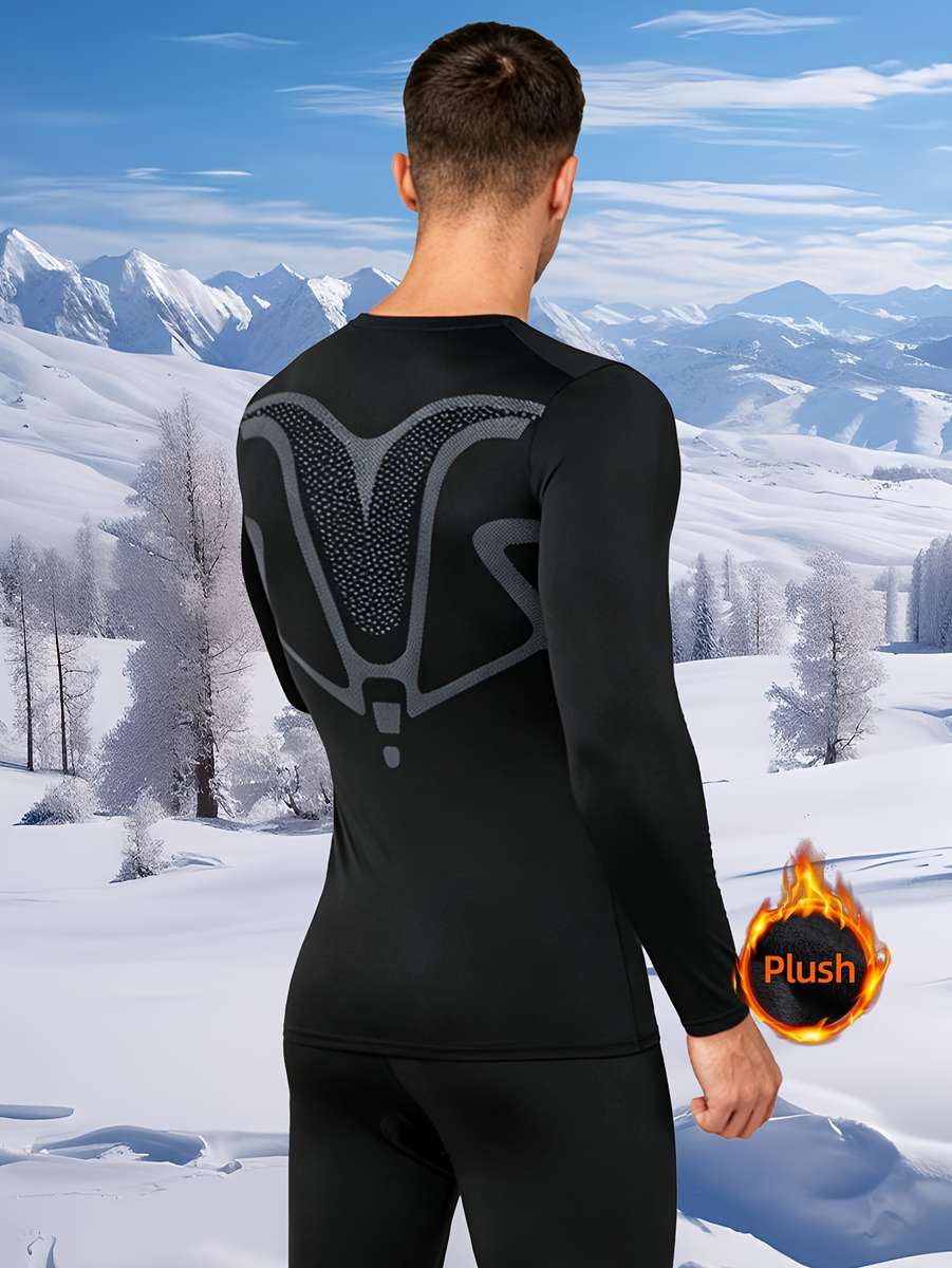 Thermal Underwear Color Black Sizexxl
