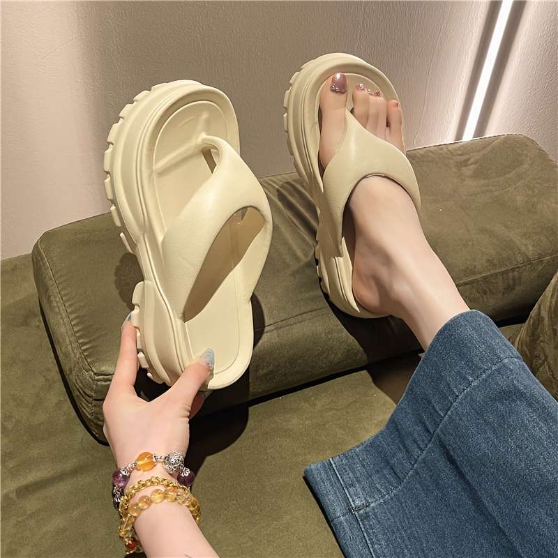 Ladies Summer Flip Flops White Uk 6.5-7