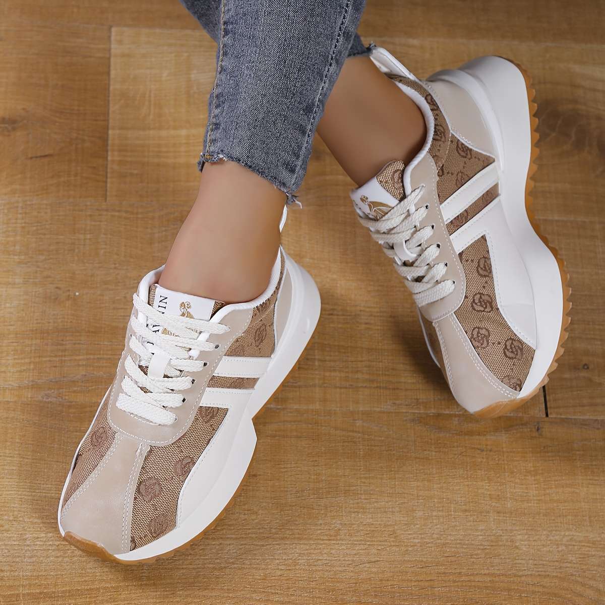 Women S Sneakers Color Khaki Sizeuk 6