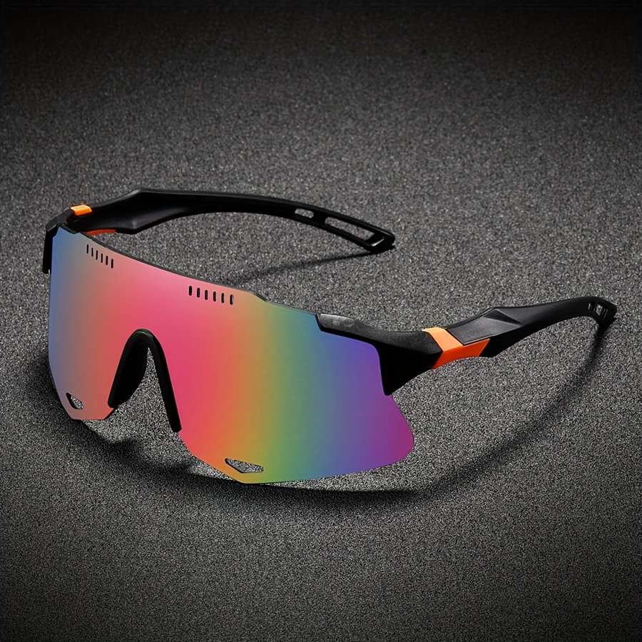 Cycling Glasses Color Black Framed Red Lens