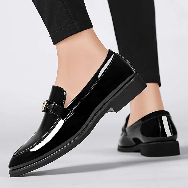 Mens Leather Shoes Color Black Sizeuk 7