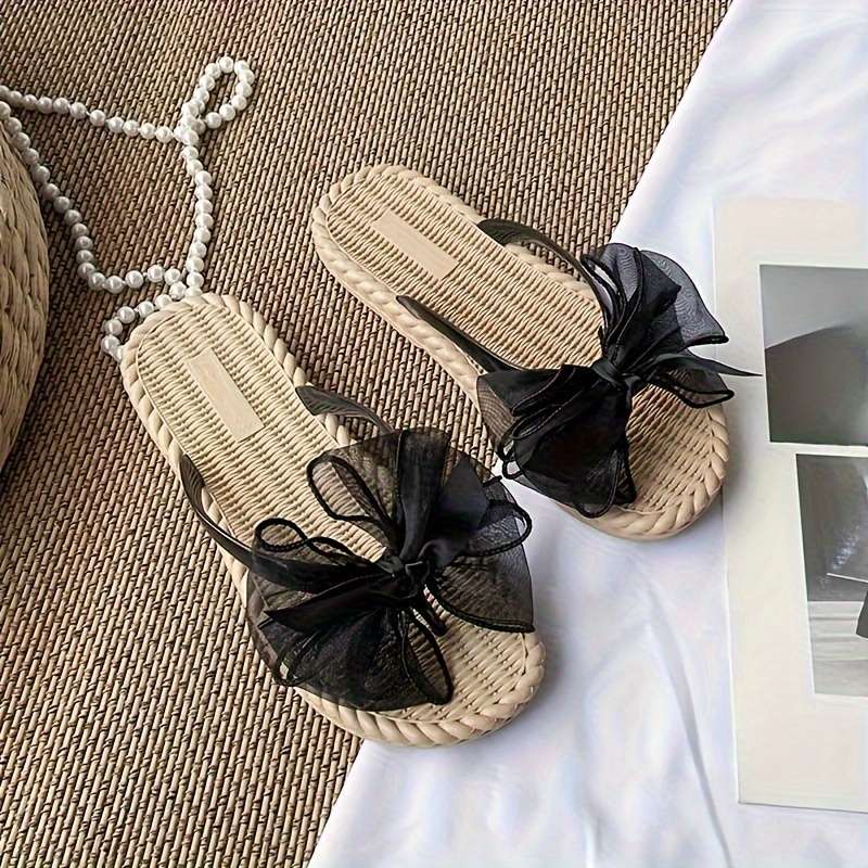 Ladies Summer Flip Flops Black Uk 4.5-5