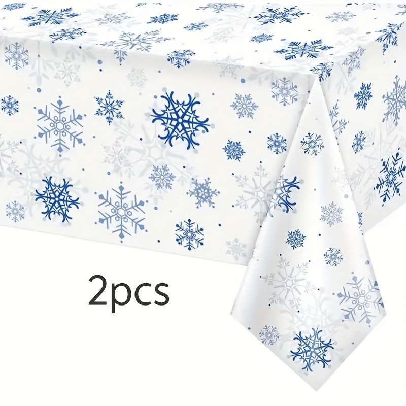 Christmas Tablecloth Color White Quantity 2Pcs