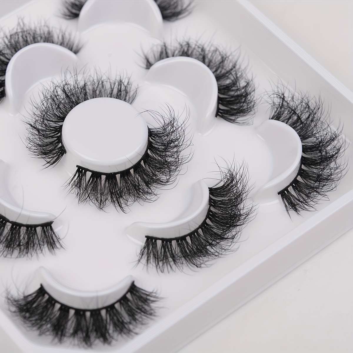 5 Pairs Natural Volume Cluster Lashes Quantity Elht 5d X8