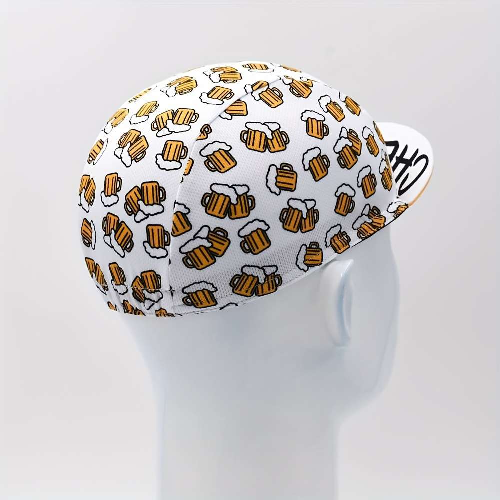 1pc Retro Beer Cycling Cap Road MTB Bicycle Hat Outdoor Sports Cap