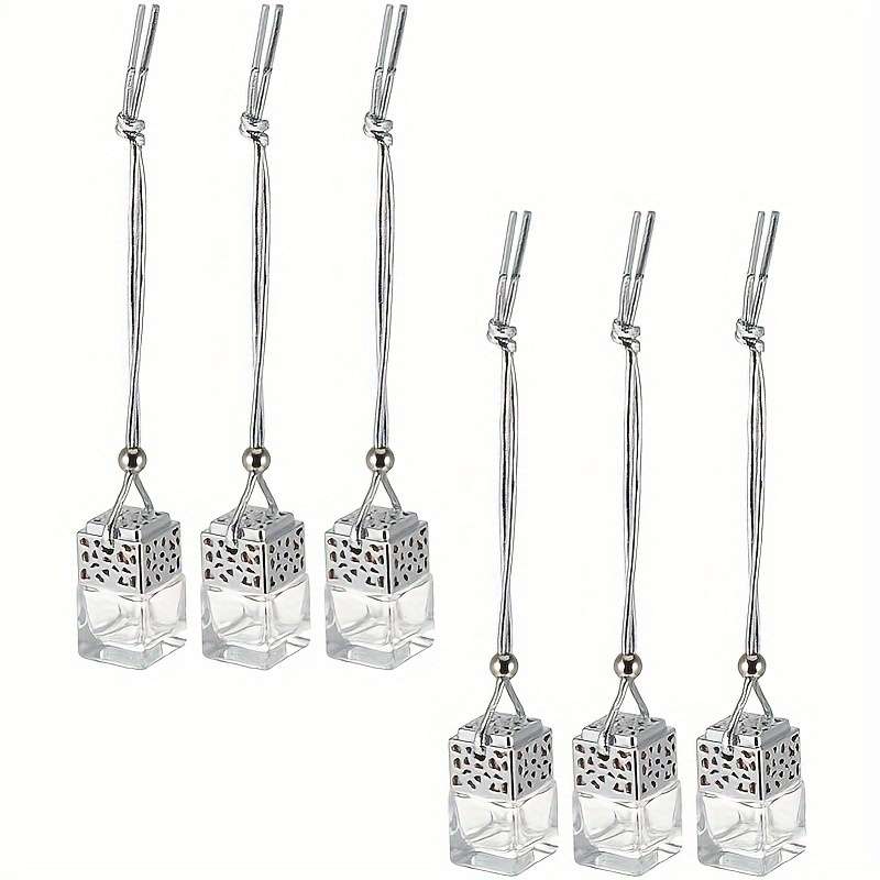 Car  Fragrance  Refill  Bottle Color Silvery   2Pcs