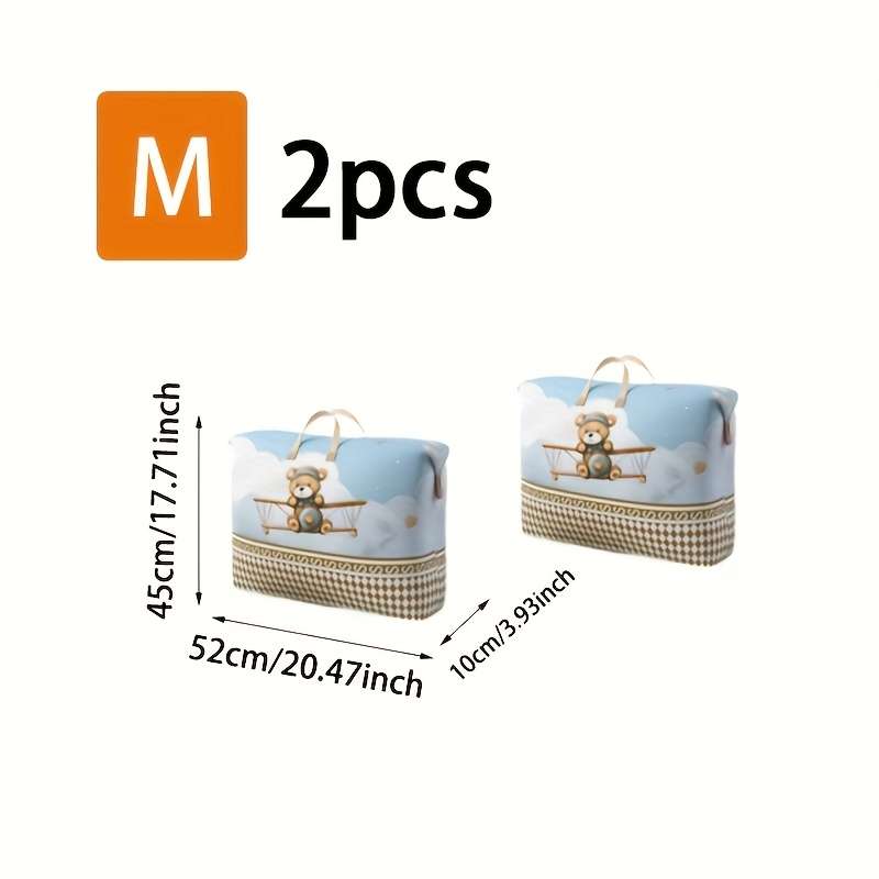 2Pcs Heart Large Foldable Storage Totes Moving M 2Pcs