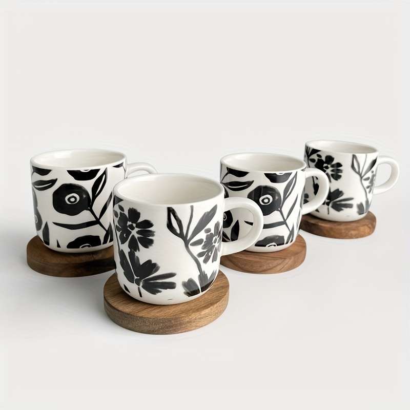 Water Cup Style Black Print