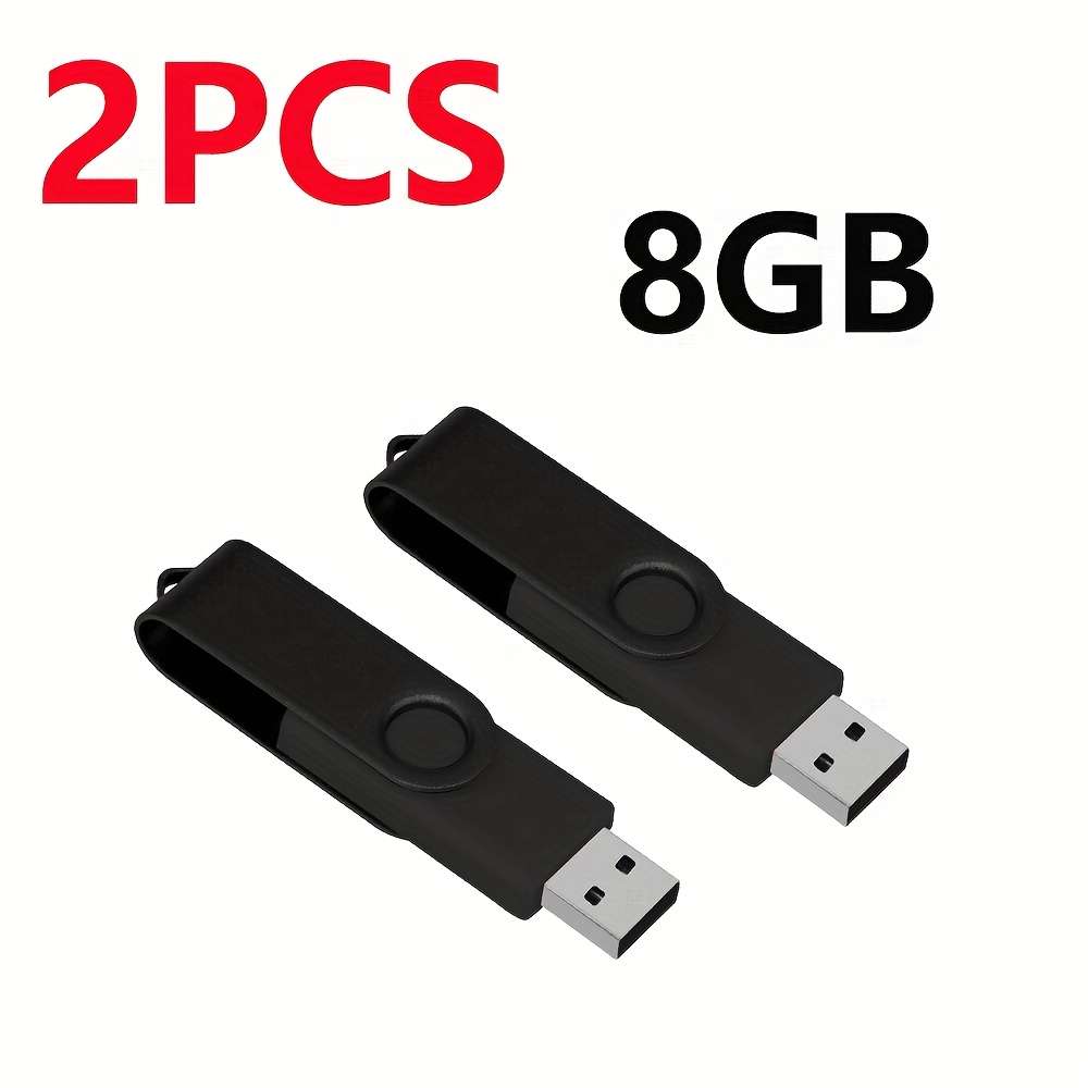 Usb Flash Drive Color Black Items 8Gb 2Pcs