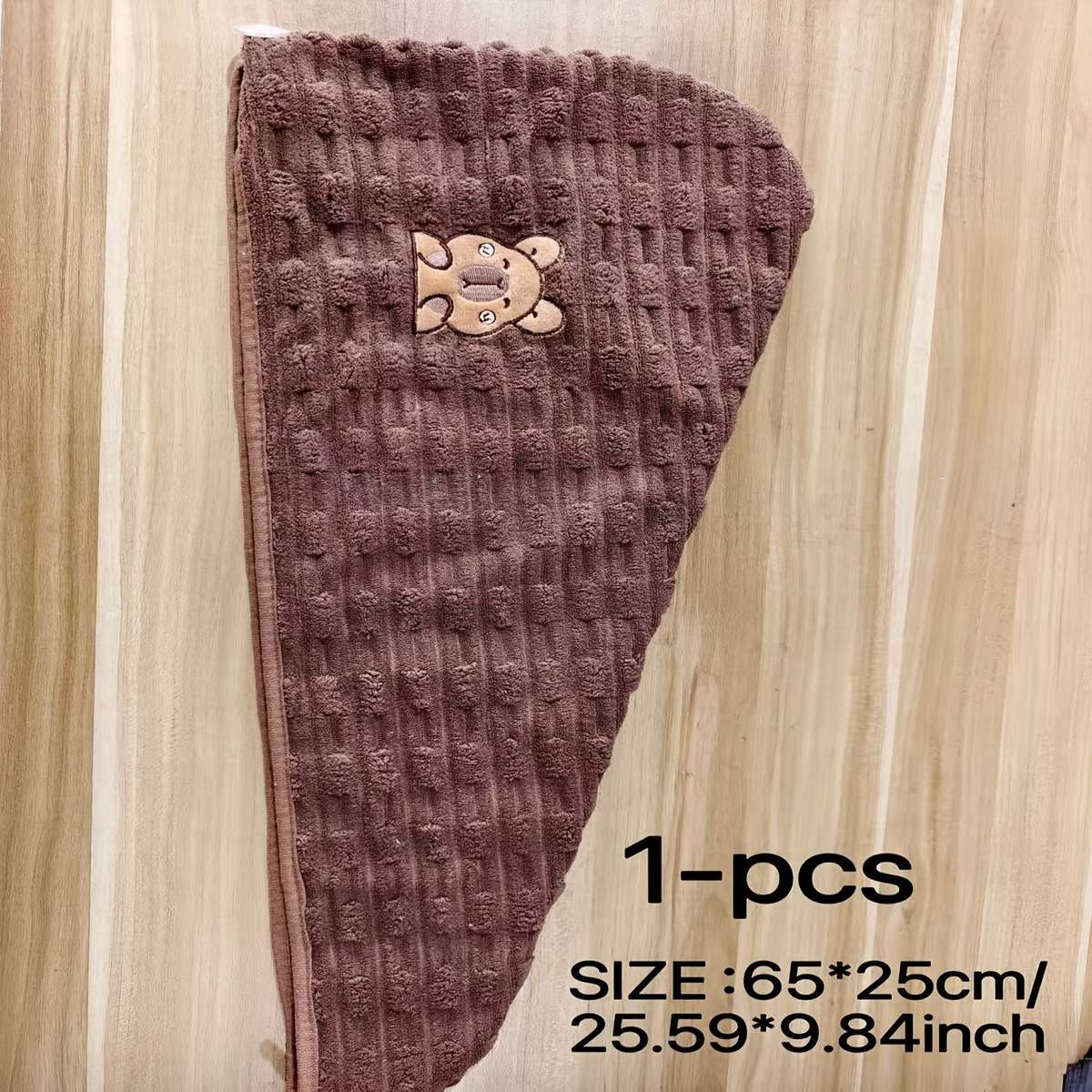 Hair Turban Polychrome Model 1 Piece Dark Brown 25*65