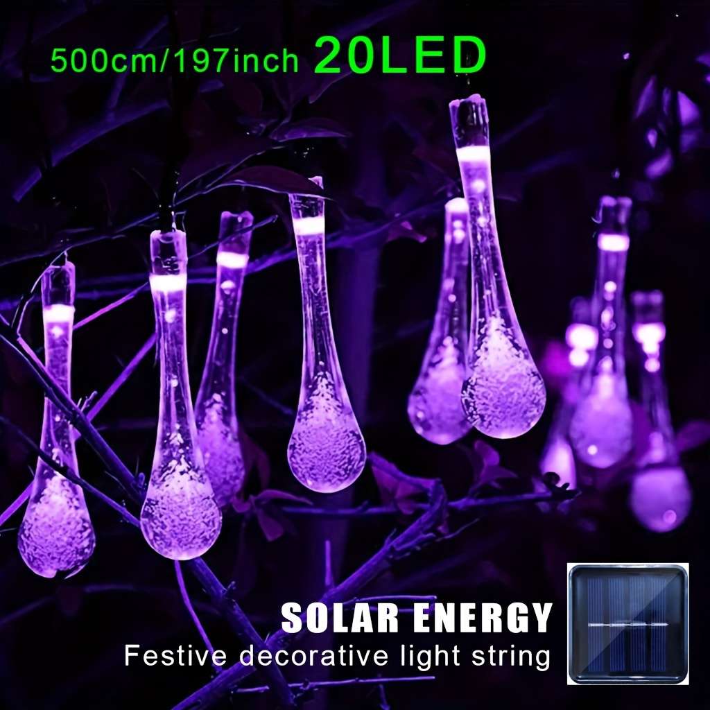 Christmas Lights Purple Light Quantity 5 Meters 20 Lights
