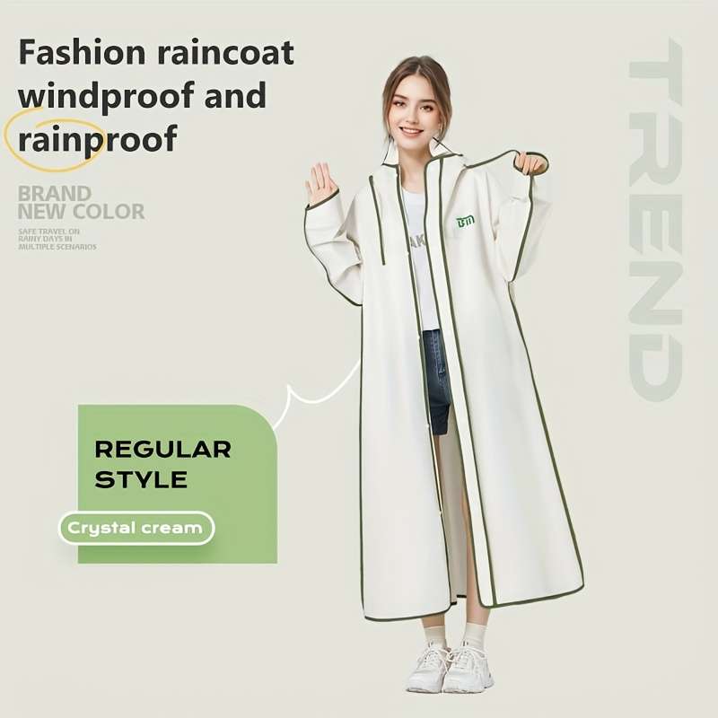 Raincoat White Size M