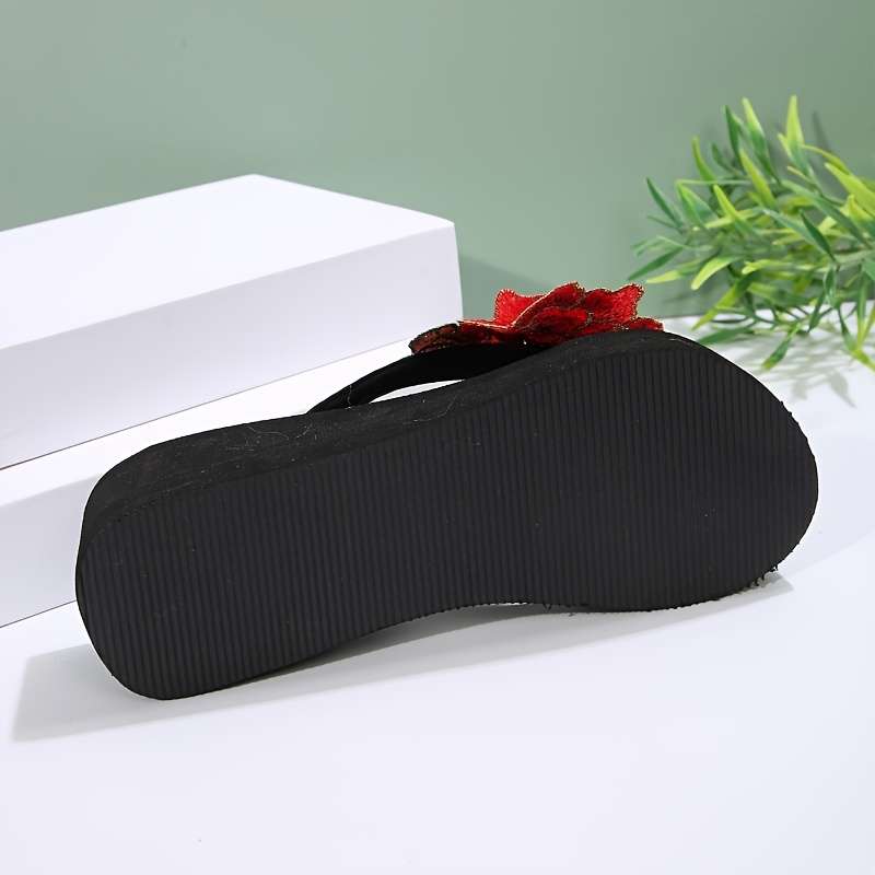 Ladies Summer Flip Flops Black Uk 3