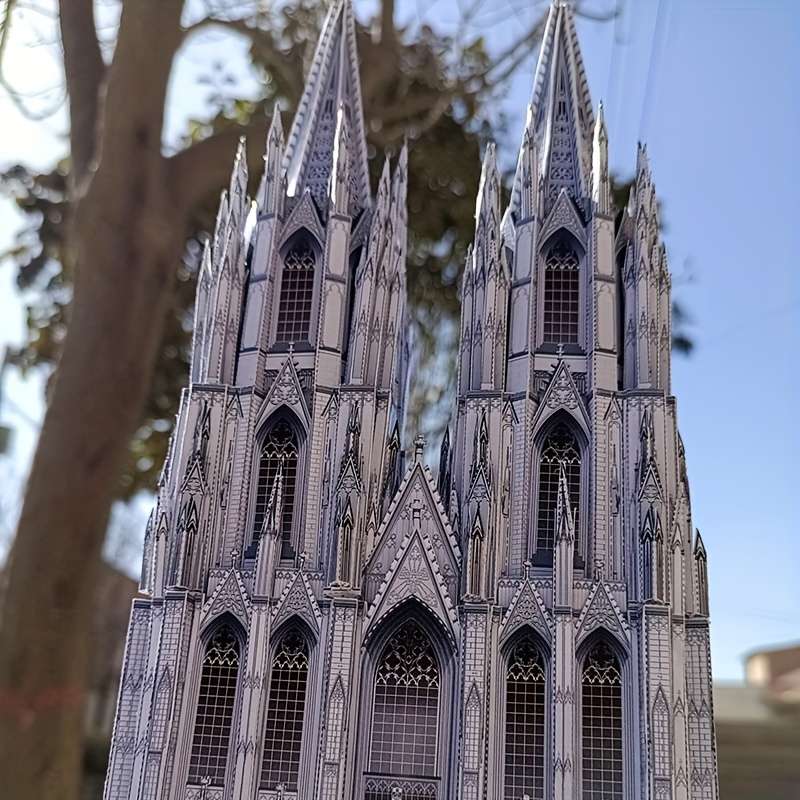 Building Toy Architectural Model Toy Set Model Cologne Church Material Pack