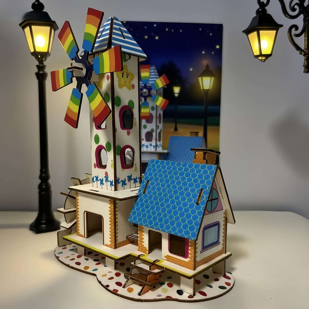 Building Toy Architectural Model Toy Set Items Windmill House