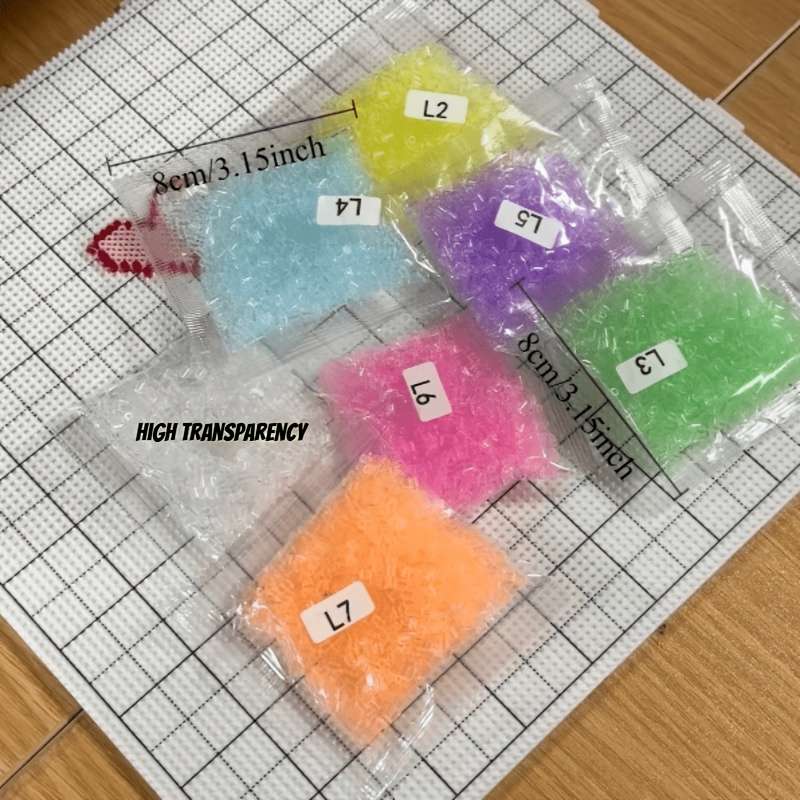 Perler Bead Set High Transparency Orange 2Pcs