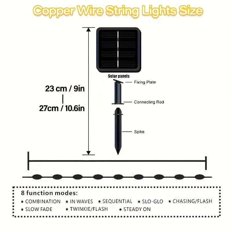 String Lights Color White Model7M 23Ft 50Led