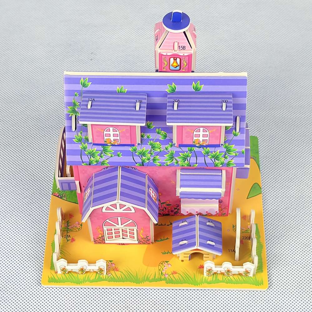 3D House Puzzle Model Model Ulx229 Sizel