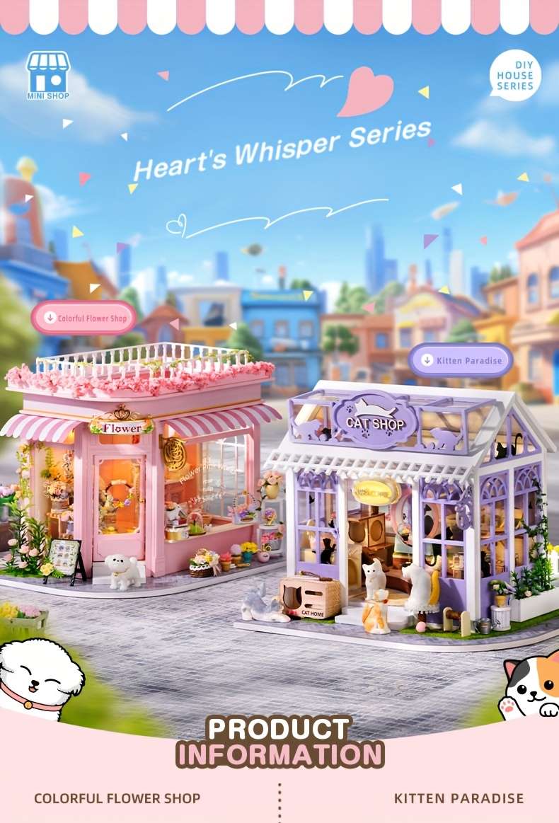 Building Toy Architectural Model Toy Set Items Flourishing Flower Shop  Add   Tools