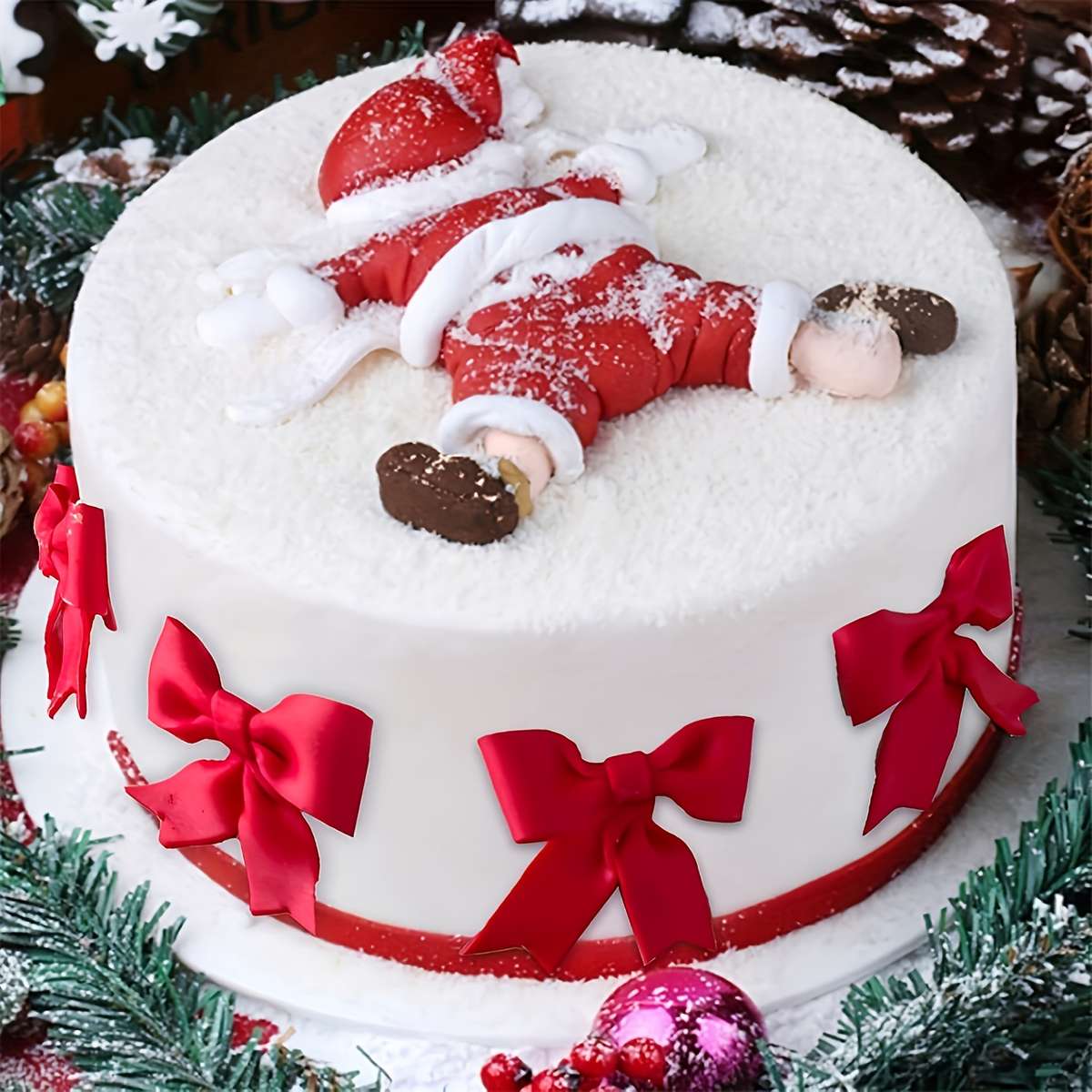 Christmas Decorations Style Christmas Falling Old For Man Quantity 2Pcs