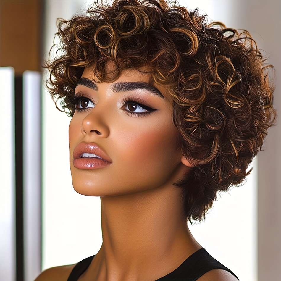 P4-27 Womens Wigs Hair Length 15.24Cm