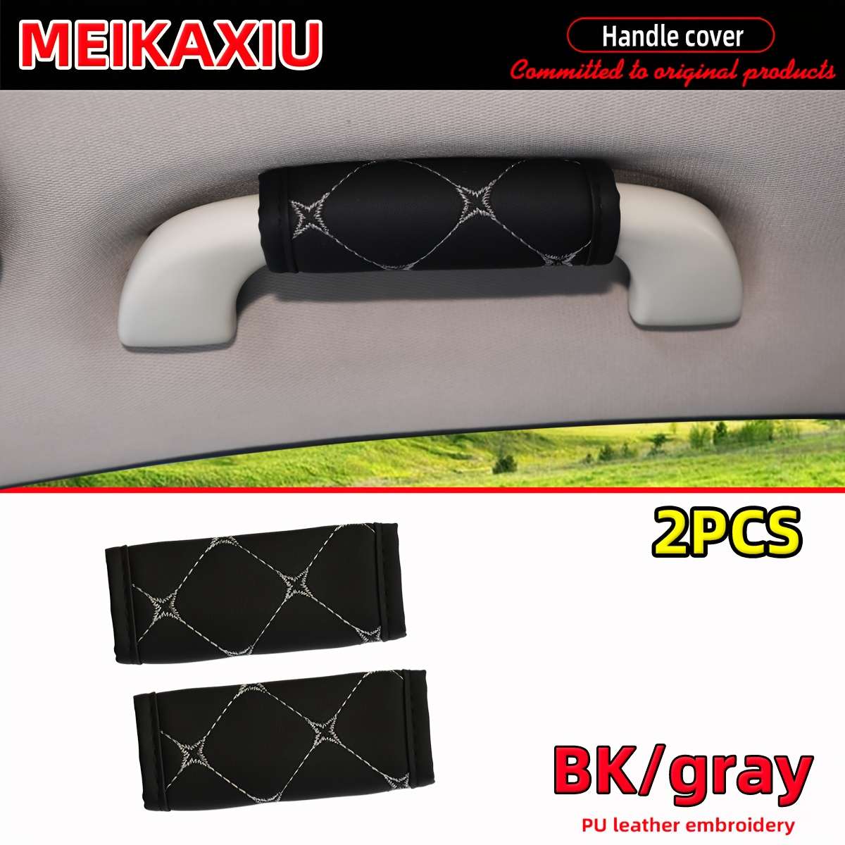 Car Interior Decor 2Pcscolor Bk Gray