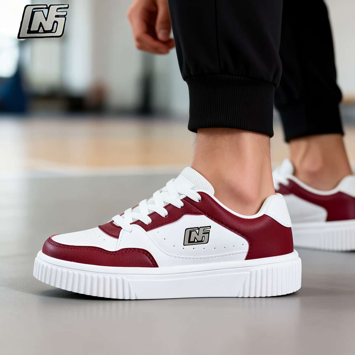 Sneakers Color White And Grey Sizeuk 7.5