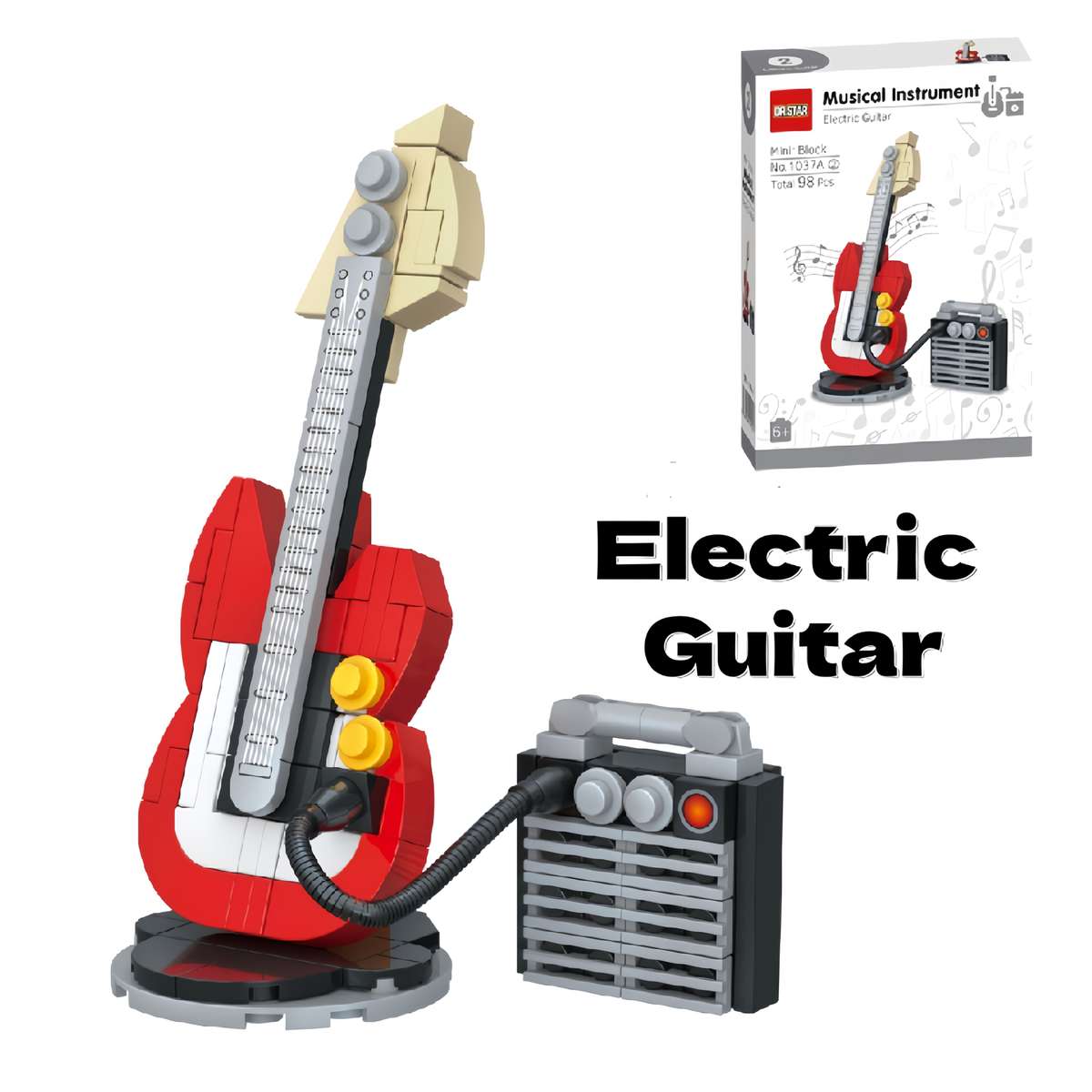 3D Puzzle Musical Instrument Model Style Electric Guitar