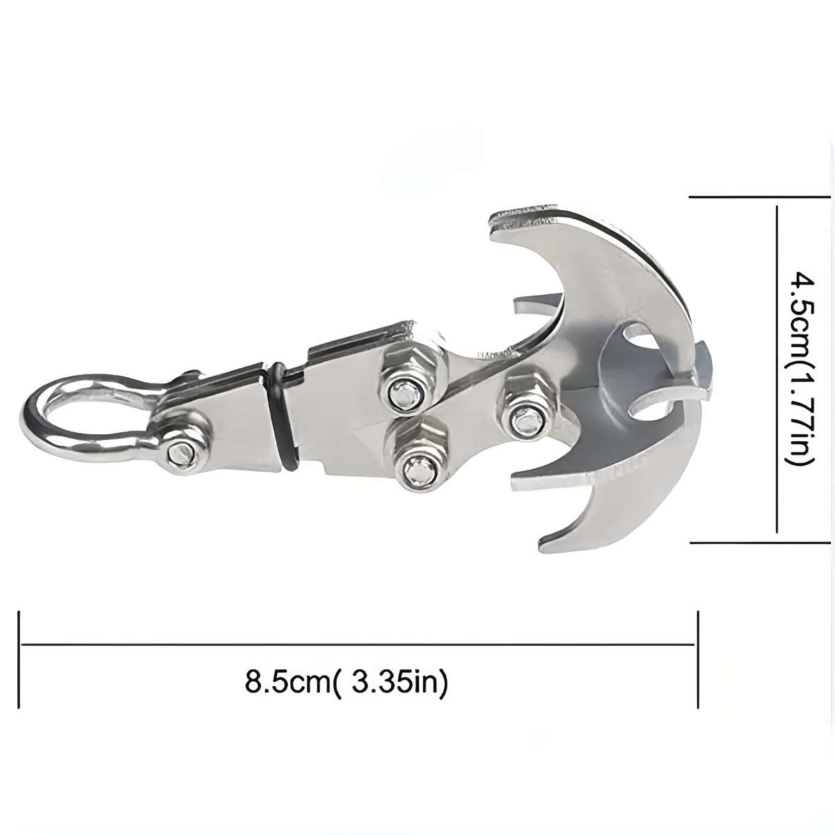 Hook Upmaterial 2Pcs Stainless Steel Grab Hook Add 2.5M Rope