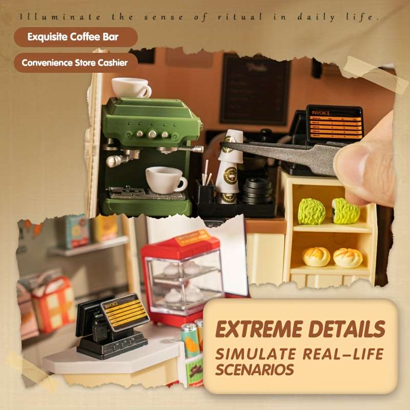 Building Toy Architectural Model Toy Set Style Convenience Store