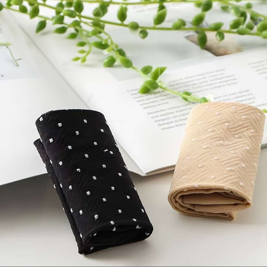 Women S Socks Color Black With Dots 5 Pairs Size Asian Onesize