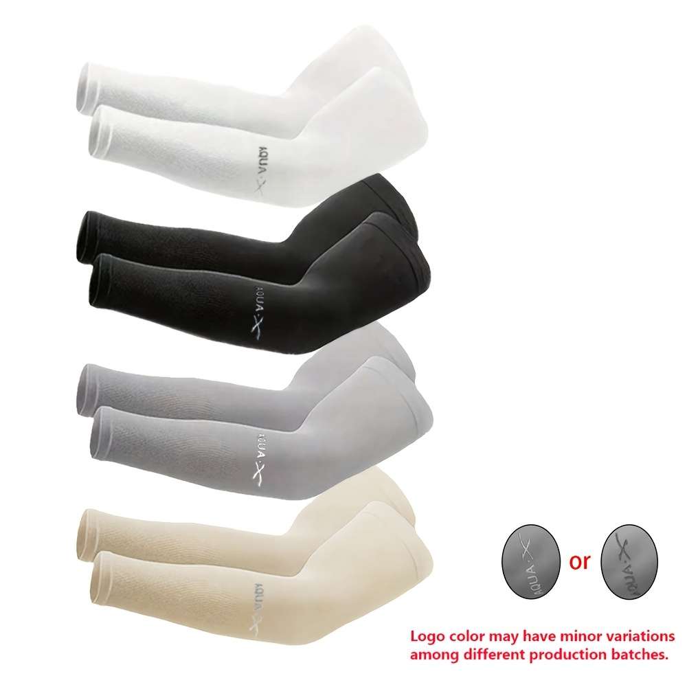 Sunscreen Sleeves Model 4Pcs Bestselling Cooling Arm Sleeves Gray