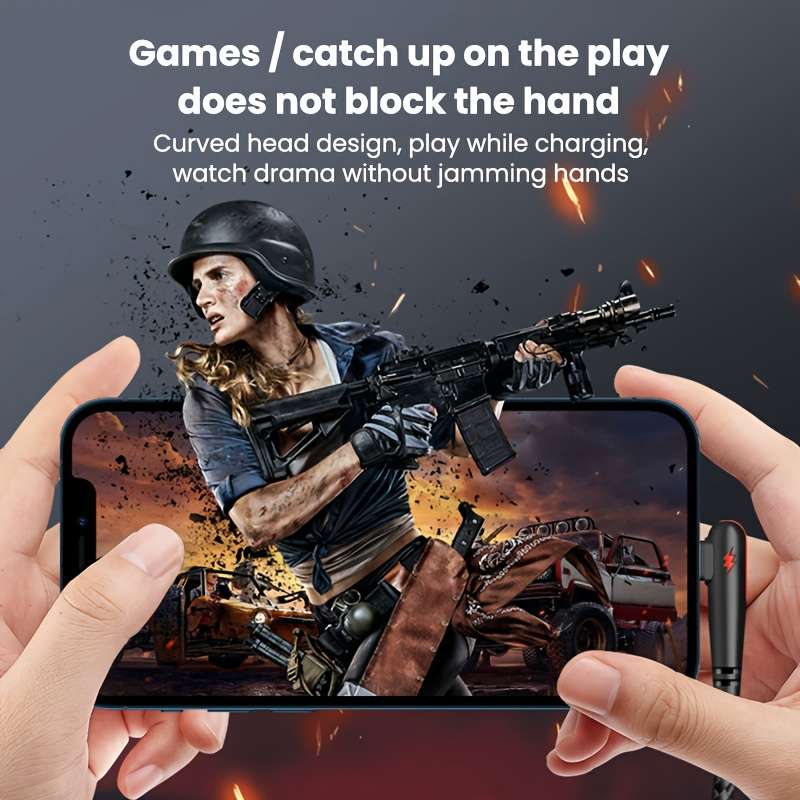 Fast Charging Cable 90 Degree Elbow USB To Type C 120W 100cm