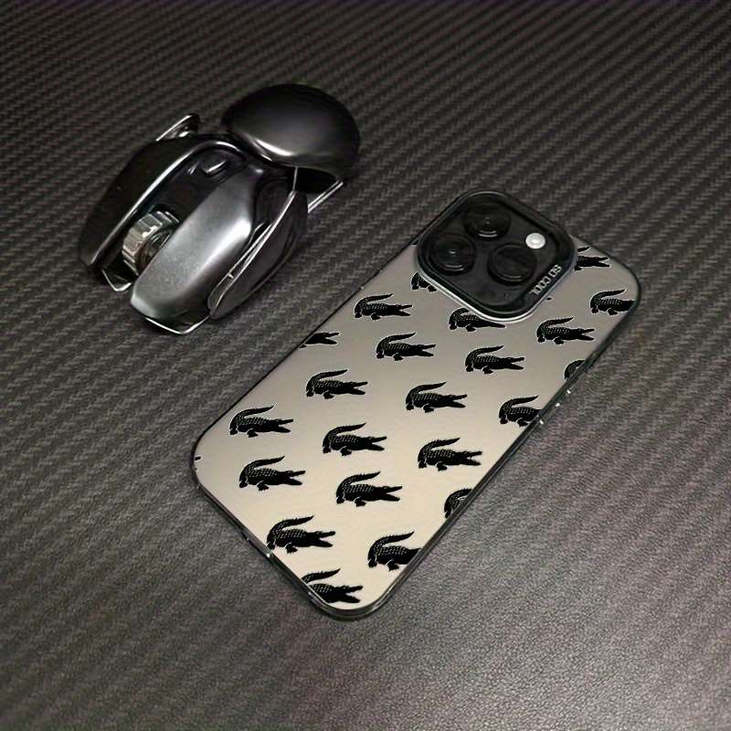 1Pc Mixed Color  For iPhone 15 Plus Crocodile Pattern Phone Case