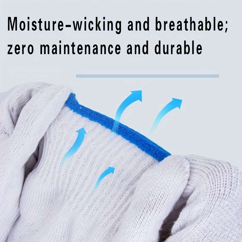 Work Gloves Quantity 1 Pair Of White Cotton Thread Gloves