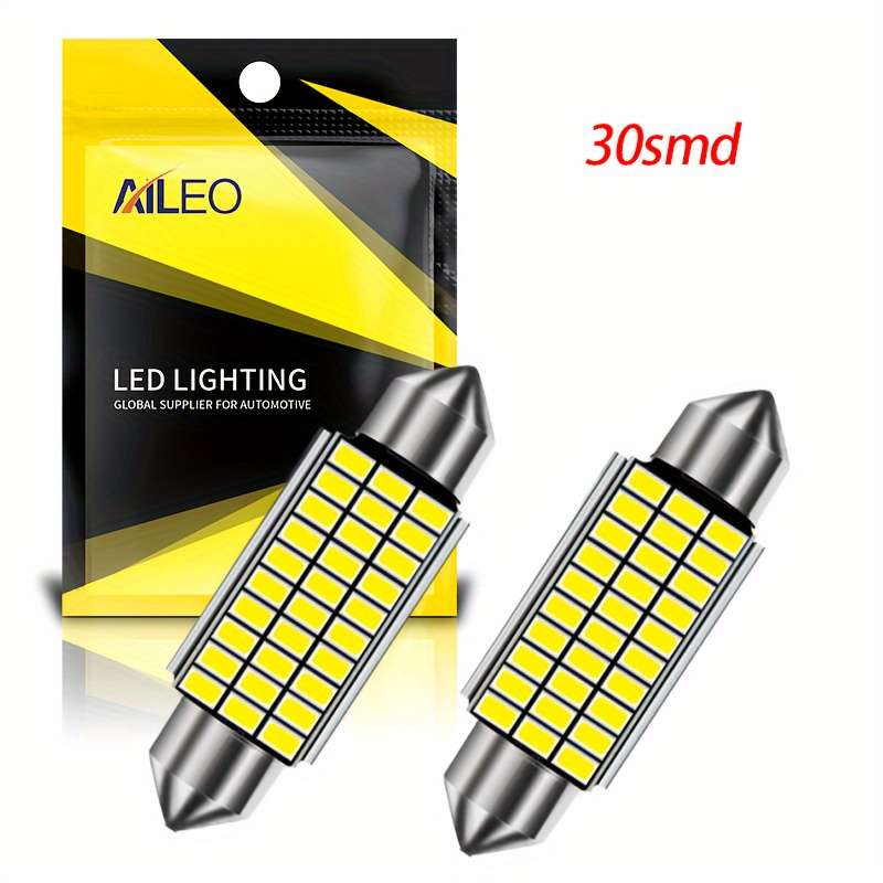Car Lights Items 2Pcs 4014 27Smd 36Mm white