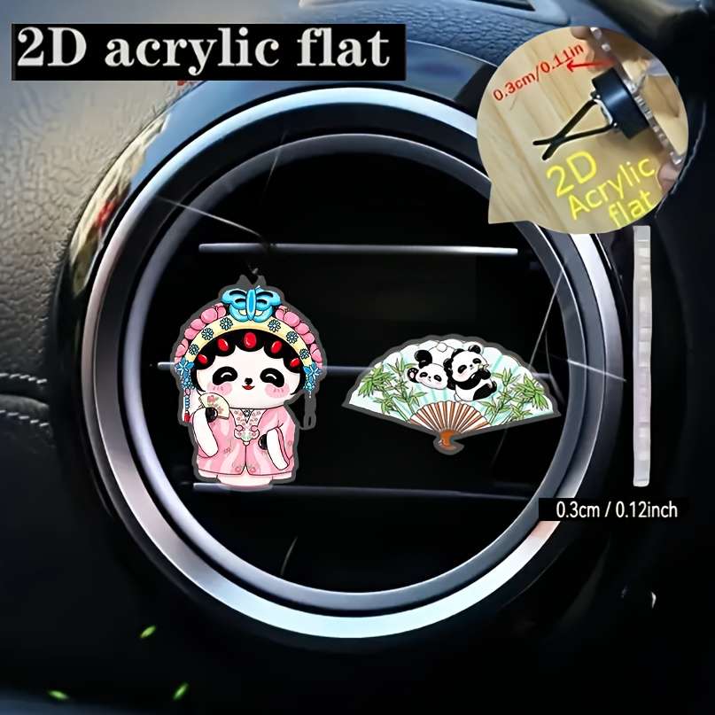 Car Interior Decor Style 2 Pcs