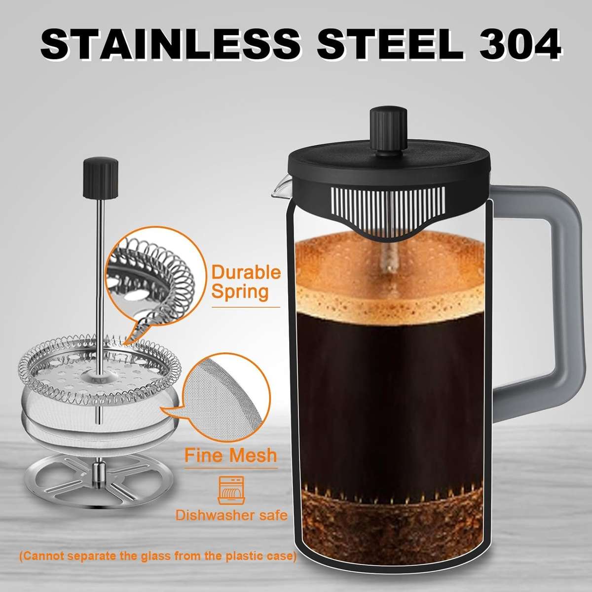 Coffee Pot Color Black Gray Capacity1L