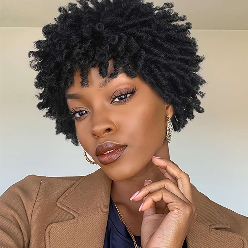#1B Womens Wigs Hair Length 5.08Cm