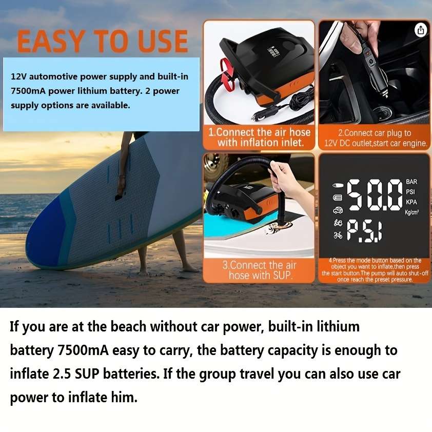 Easy Use Freelionvon Sup Inflator Pump